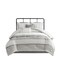 Harbor House Queen Gray Cotton Jacquard Oversized Comforter Set 6 Piece